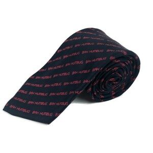 Horchow Collection Mens Tie, Bah Humbug Black Red